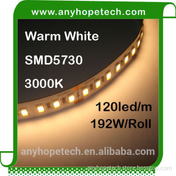 Fast delivery high brightness warm white DC24V 600LEDs led lighting strip